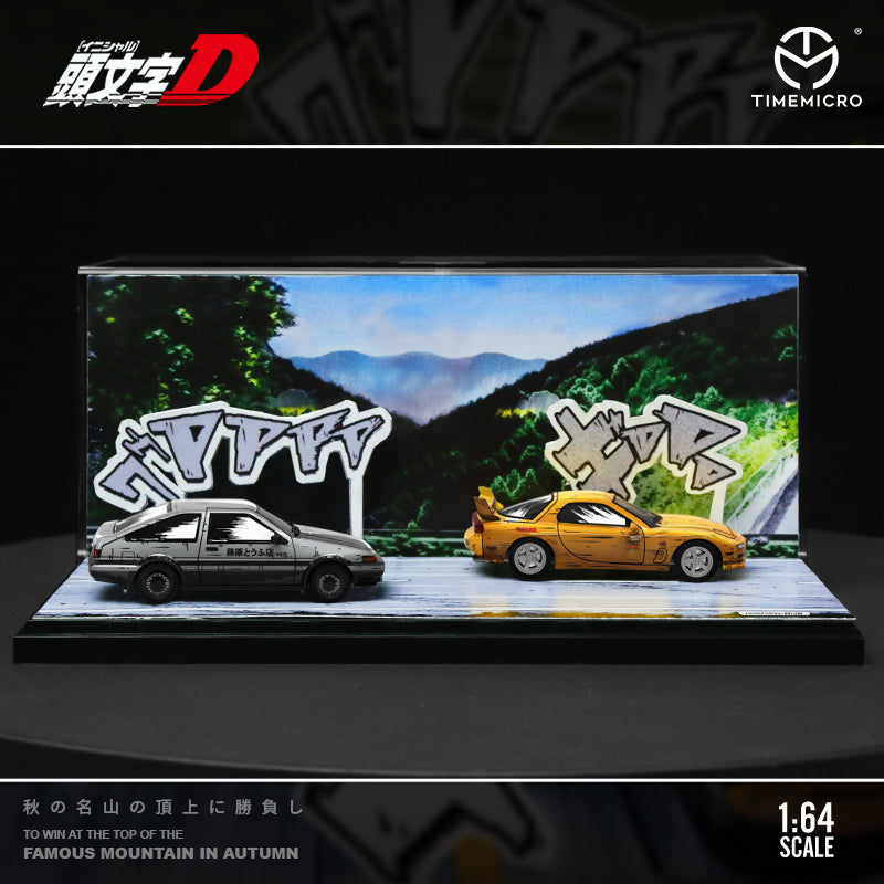 Time Micro 1/64 Initial D Japanese Comic Anime 2D Style Toyota