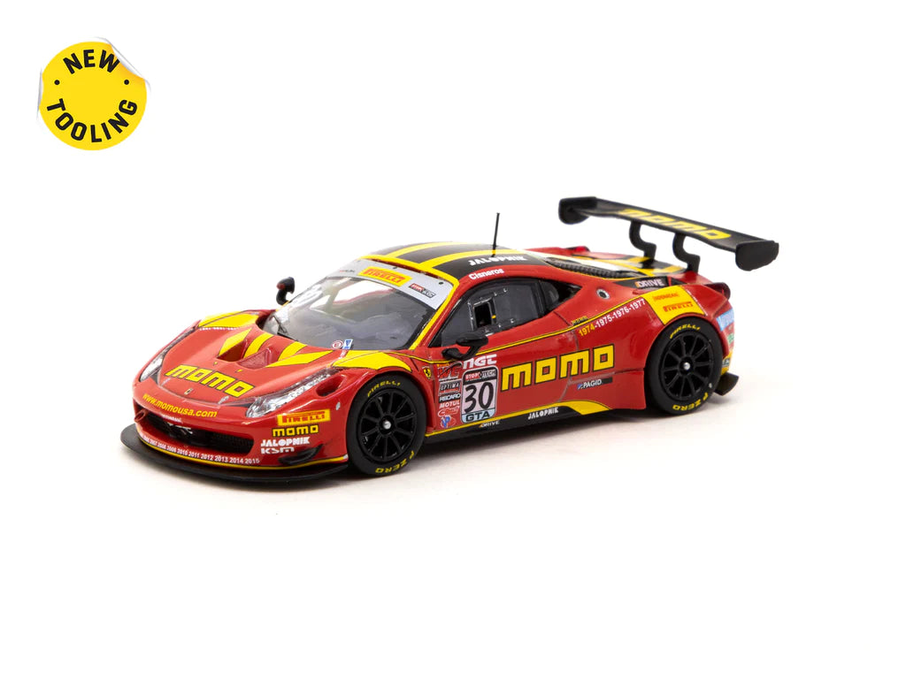 Tarmac Works 1/64 Ferrari 458 Italia GT3 Pirelli World Challenge 2015 #30 -  HOBBY64