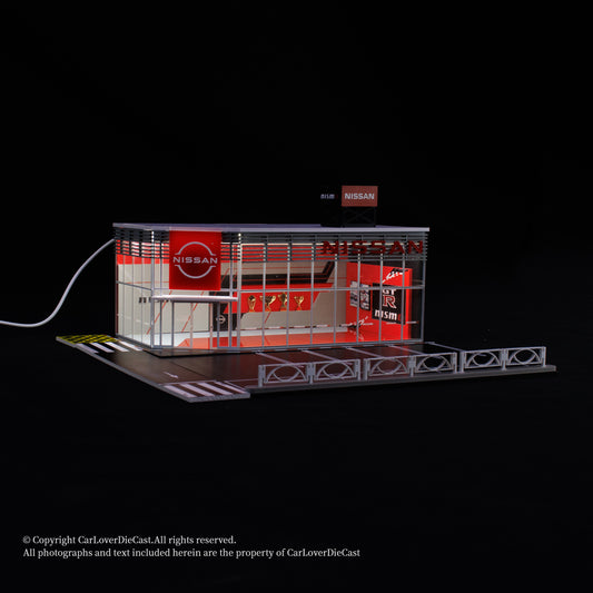 G-Fans 1:64 Nissan NISMO Architectural Scene Model LED Light Diorama