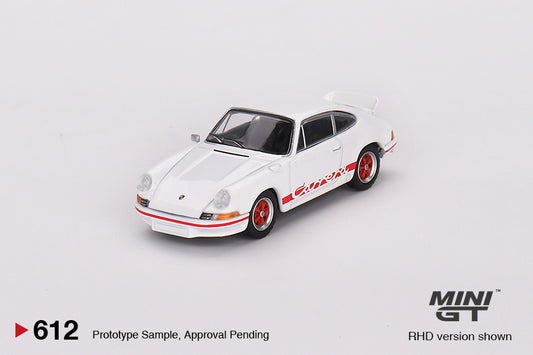 Mini GT 1:64 Porsche 911 Carrera RS 2.7 Grand Prix White with Red Livery LHD (MGT00612-CH)