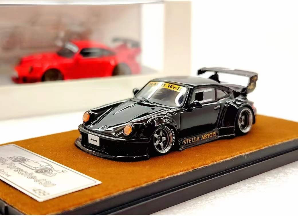 [Premium Resin Model] Qidian Model 1:64 Porsche RWB 930 GT Wing  Spoiler Gloss Black