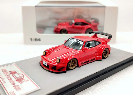 [Premium Resin Model] Qidian Model 1:64 Porsche RWB 930 GT Wing  Spoiler Gloss Red