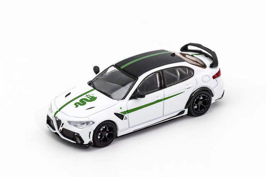 Shadow 1:64 Alfa Romeo Giulia GTAm White with Acrylic Base and Case