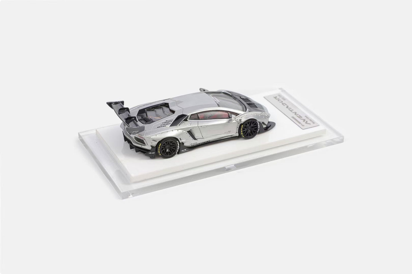 [Premium Resin Model] Model Idea 1:64 Lamborghini Aventador LP700-4 LWBK Liberty Walk 2.0 Wide Body Custom Galactic Grey Limited 299 Pieces