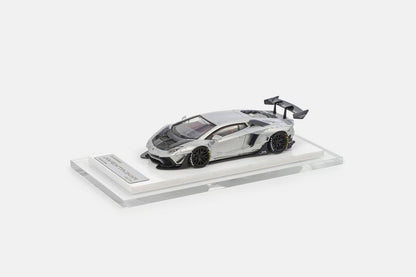 [Premium Resin Model] Model Idea 1:64 Lamborghini Aventador LP700-4 LWBK Liberty Walk 2.0 Wide Body Custom Galactic Grey Limited 299 Pieces