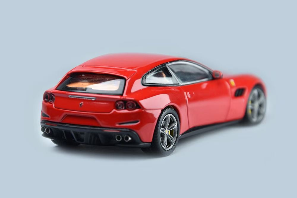 Phantom Knight 1:64 Ferrari GTC4 Lusso GTC4Lusso Openable Engine Hood with Detailed Engine Rosso Corsa Red Limited 999 Pieces