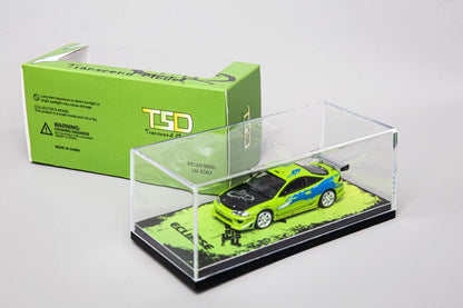 Transcend Model 1:64 Mitsubishi Eclipse Fast & Furious Edition Green Limited 999 Pieces