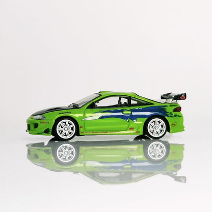 Transcend Model 1:64 Mitsubishi Eclipse Fast & Furious Edition Green Limited 999 Pieces