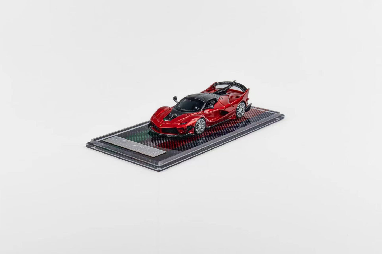 [Premium Resin Model] U2 1:64 Ferrari FXX-K EVO Metallic Red with Crystal Base Platform