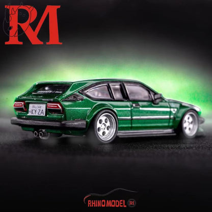 Rhino Model 1:64 Alfa Romeo GTV6 Wide Body Custom Green Carbon Openable Engine Hood Limited 399 Pieces