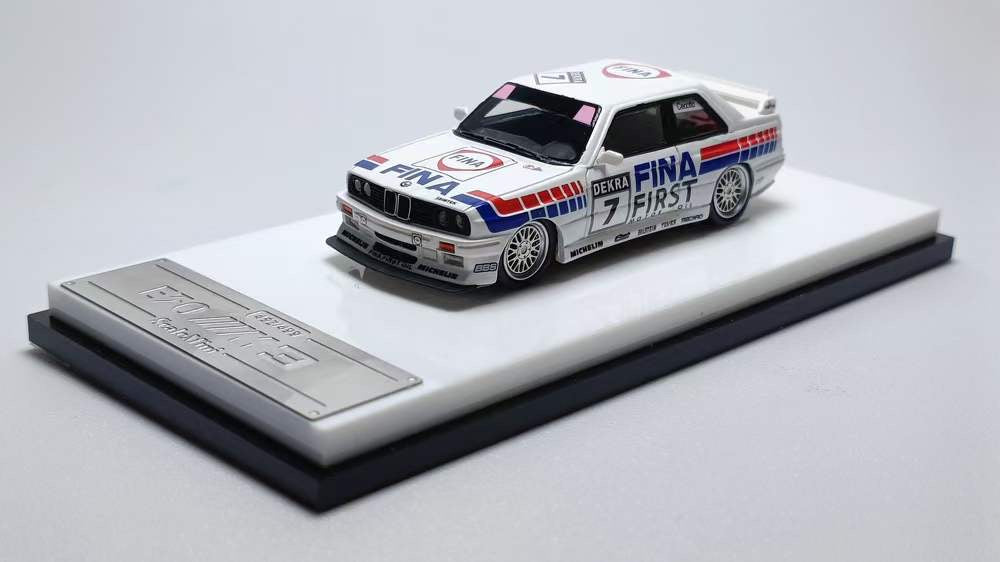 [Premium Resin Model] Scale Mini 1:64 BMW 3 Series M3 MK1 E30 FINA #7 Limited to 499 Pieces