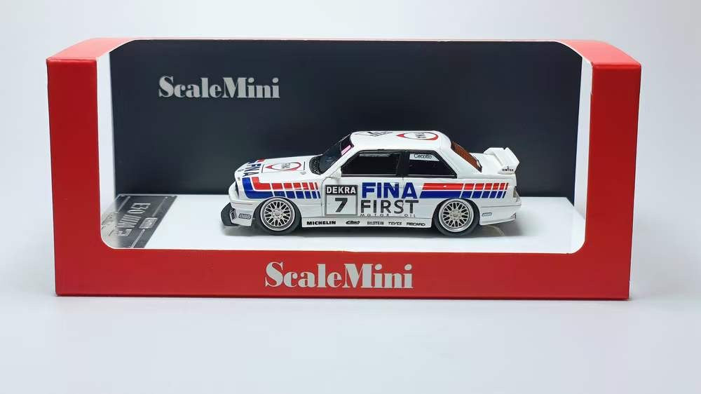 [Premium Resin Model] Scale Mini 1:64 BMW 3 Series M3 MK1 E30 FINA #7 Limited to 499 Pieces