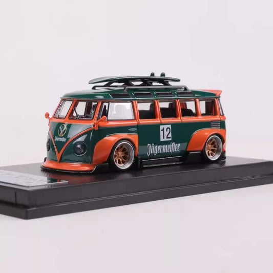 Lang Feng Model 1:64 Volkswagen T1 Kombi Camper Van Wide Body Jagermeister #12 Edition