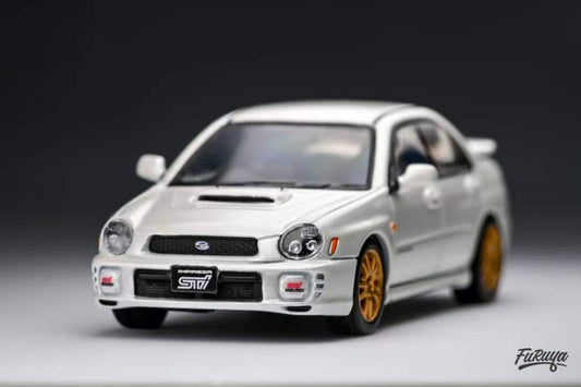 Furuya 1:64 Subaru Impreza WRX STI Sedan MK2 GD Bugeye Official Licensed Pearl White