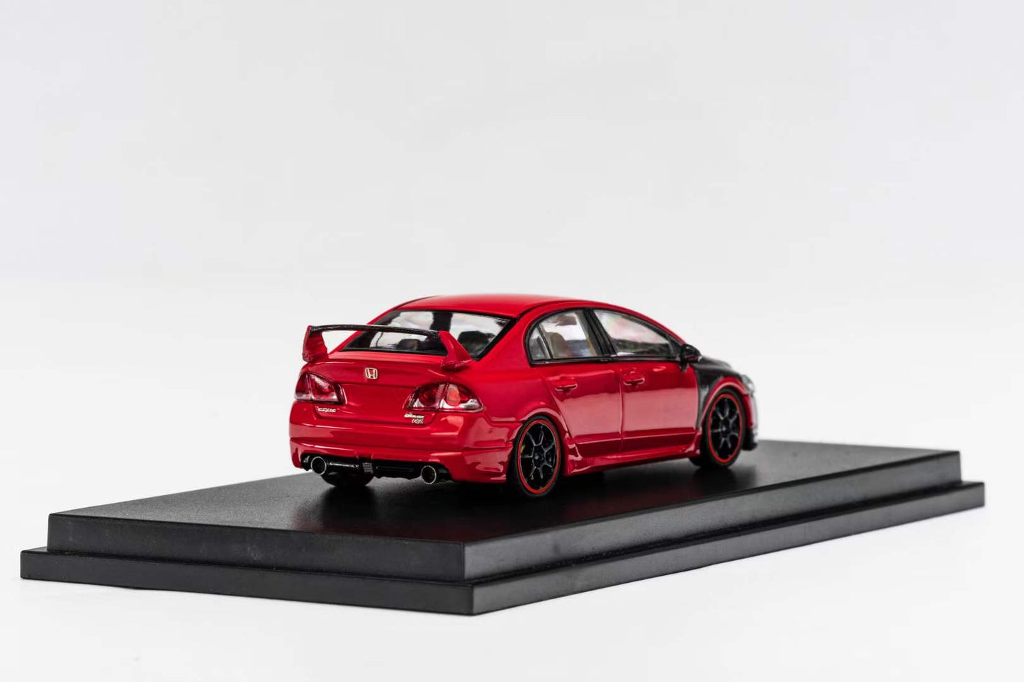 Champion Diecast 1:64 Honda CIVIC FD2 Mugen RR Openable Engine Hood Experimental Silver Red (Openable Engine Hood)