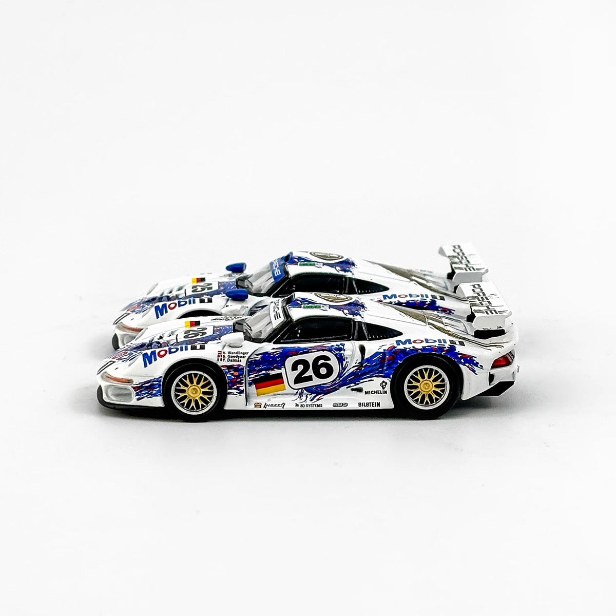 Sparky 1:64 Porsche 911 GT1 24h Le Mans 1996 #25 & #26 2 Cars Set