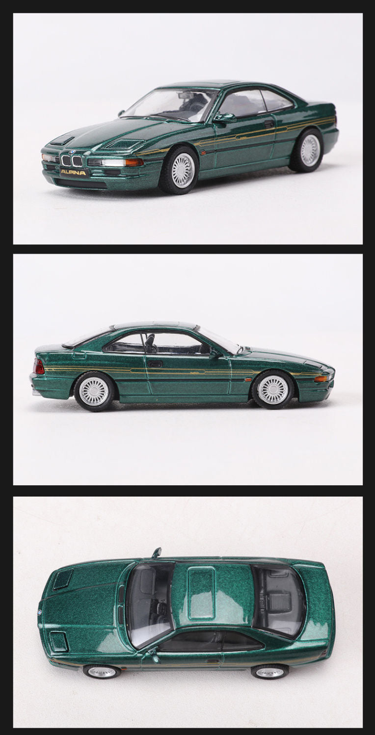 Shadow 1:64 BMW Series 8 E31 850CSi Coupe Green with Base and Acrylic Case