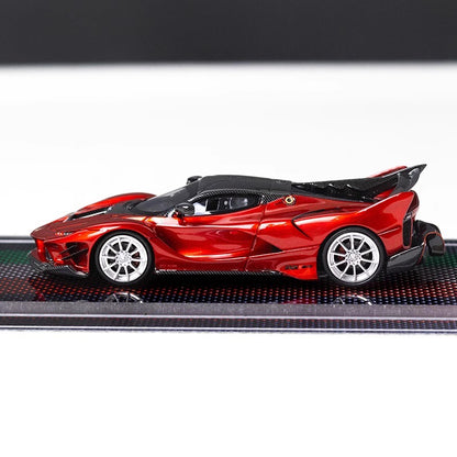 [Premium Resin Model] U2 1:64 Ferrari FXX-K EVO Metallic Red with Crystal Base Platform