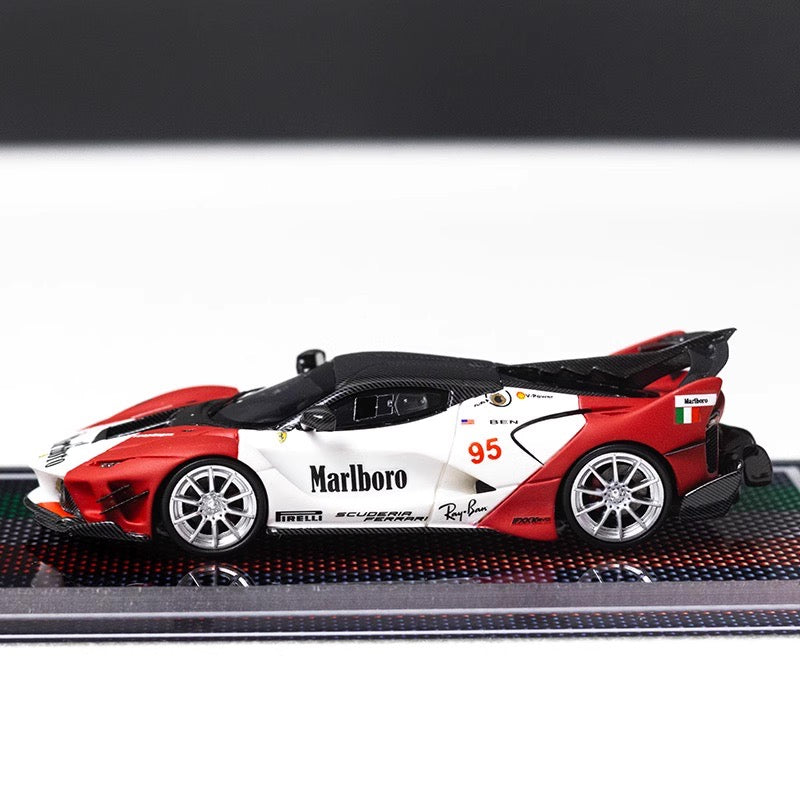 [Premium Resin Model] U2 1:64 Ferrari FXX-K EVO Marlboro with Crystal Base Platform