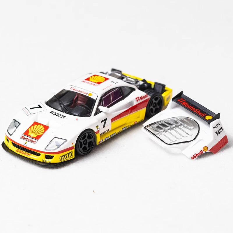 Stance Hunters 1:64 Ferrari F40 LM Removable Rear Engine Hood with Detailed Engine Shell #7