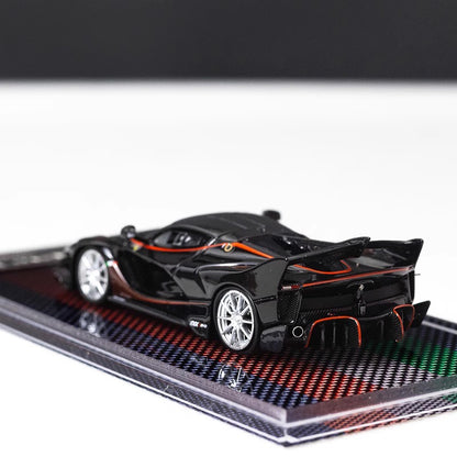 [Premium Resin Model] U2 1:64 Ferrari FXX-K EVO Black with Crystal Base Platform