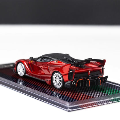 [Premium Resin Model] U2 1:64 Ferrari FXX-K EVO Metallic Red with Crystal Base Platform