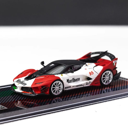 [Premium Resin Model] U2 1:64 Ferrari FXX-K EVO Marlboro with Crystal Base Platform