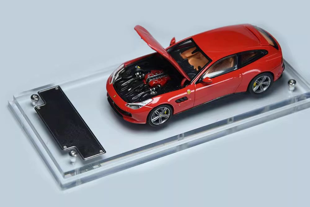 Phantom Knight 1:64 Ferrari GTC4 Lusso GTC4Lusso Openable Engine Hood with Detailed Engine Rosso Corsa Red Limited 999 Pieces