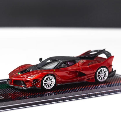 [Premium Resin Model] U2 1:64 Ferrari FXX-K EVO Metallic Red with Crystal Base Platform