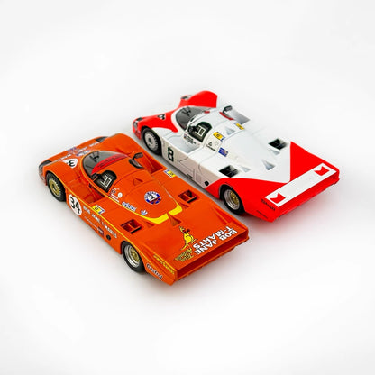 Sparky 1:64 Porsche #8 6th 24h Le Mans 1983 B.Wollek K.Ludwig S.Johansson - 1983 Le Mans #34 Brock/Perkins 2 Cars Set