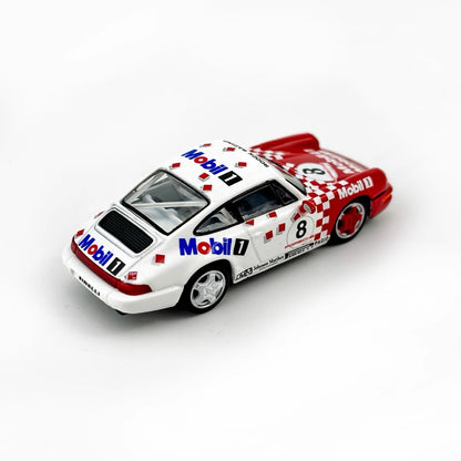 Sparky 1:64 Porsche 911 964 RS Mobil1 Carrera Cup 1992 #8 Red and White