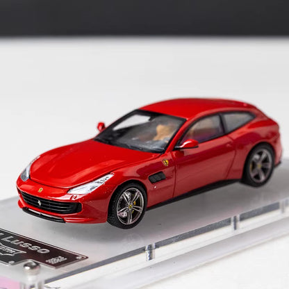 Phantom Knight 1:64 Ferrari GTC4 Lusso GTC4Lusso Openable Engine Hood with Detailed Engine Rosso Corsa Red Limited 999 Pieces