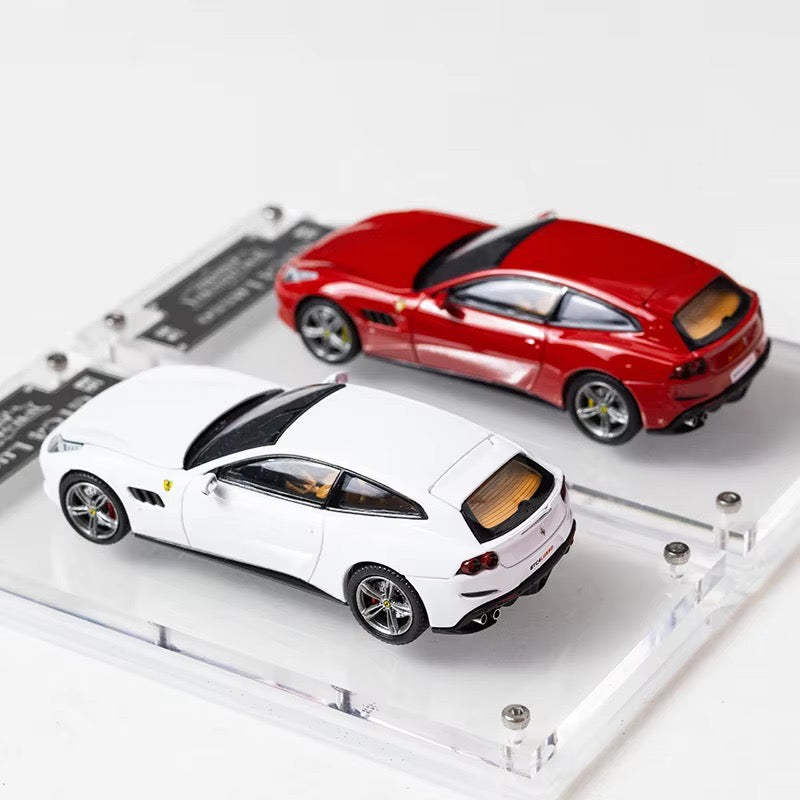 Phantom Knight 1:64 Ferrari GTC4 Lusso GTC4Lusso Openable Engine Hood with Detailed Engine Rosso Corsa Red Limited 999 Pieces