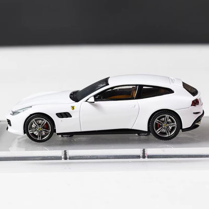 Phantom Knight 1:64 Ferrari GTC4 Lusso GTC4Lusso Openable Engine Hood with Detailed Engine Bianco Avus White Limited 999 Pieces