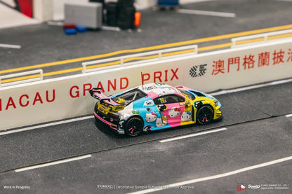 Tarmac Works 1/64 Audi R8 LMS GT3 Evo II Macau GT Cup - FIA GT World Cup 2023 - Race Version Uno Racing #50 with Tarmac Cards - HOBBY64