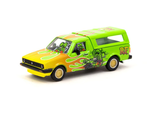 Tarmac Works X Schuco 1/64 Volkswagen Caddy - Rat Fink - COLLAB64