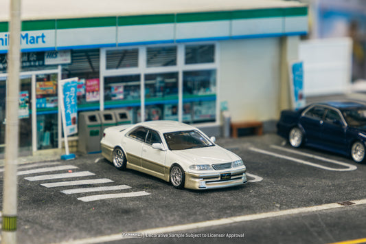 Tarmac Works 1/64 VERTEX Toyota Mark II JZX100, White Metallic, Lamley Special Edition