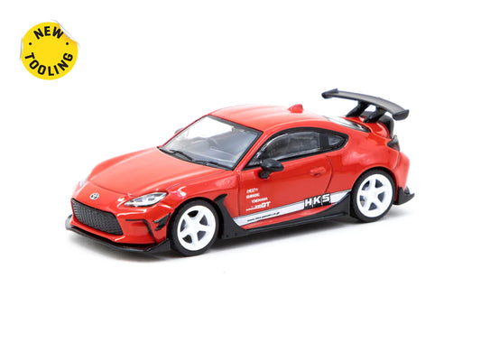 Tarmac Works 1/64 HKS Toyota GR86 Red - GLOBAL64