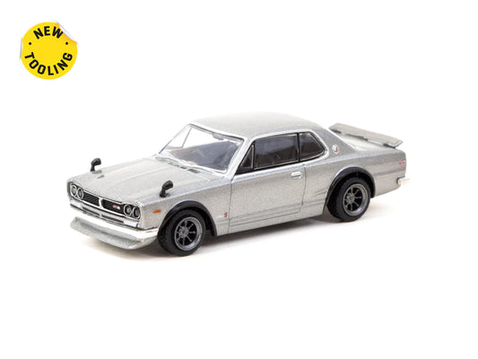 Tarmac Works 1/64 Nissan Skyline 2000 GT-R (KPGC10) Silver - GLOBAL64