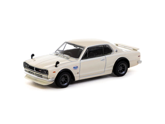 Tarmac Works 1/64 Nissan Skyline 2000GT-R (KPGC10) Ivory White - Japan Special Edition - GLOBAL64