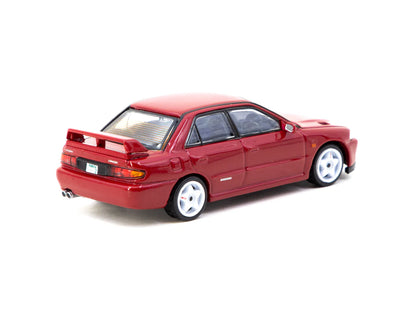 Tarmac Works 1/64 Mitsubishi Lancer GSR Evolution II Red with Tarmac Cards - GLOBAL64