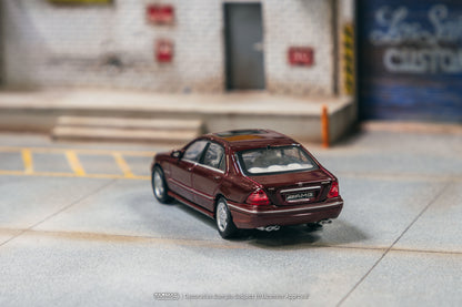 Tarmac Works 1/64 Mercedes-Benz S 55 AMG Bordeaux Red Metallic - GLOBAL64