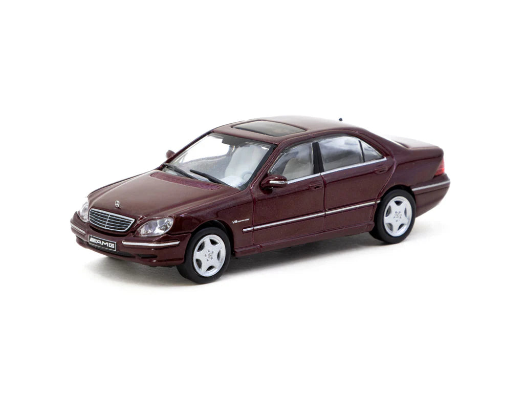 Tarmac Works 1/64 Mercedes-Benz S 55 AMG Bordeaux Red Metallic - GLOBAL64