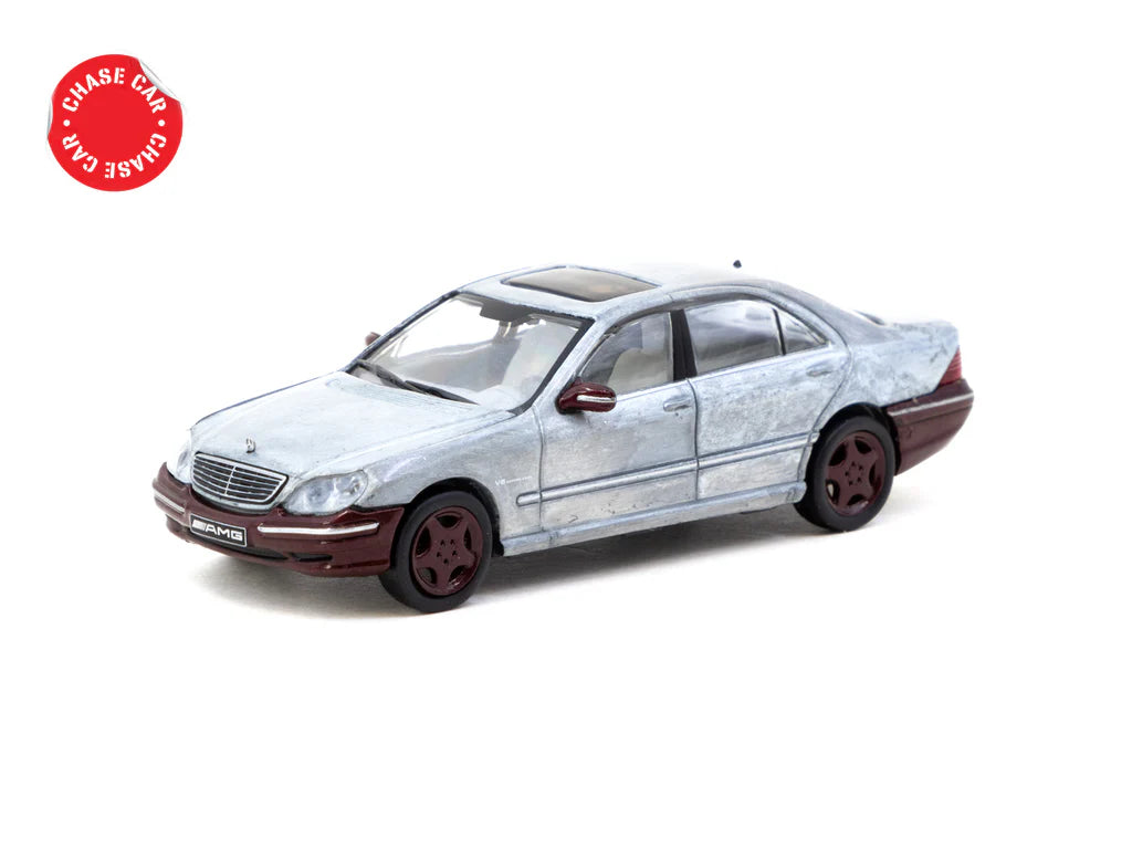 Tarmac Works 1/64 Mercedes-Benz S 55 AMG Bordeaux Red Metallic - GLOBAL64