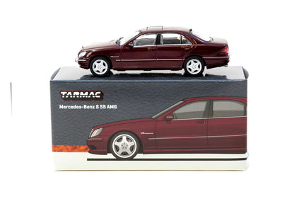 Tarmac Works 1/64 Mercedes-Benz S 55 AMG Bordeaux Red Metallic - GLOBAL64