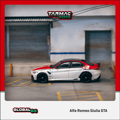 Tarmac Works 1/64 Alfa Romeo Giulia GTA Red / White - GLOBAL64