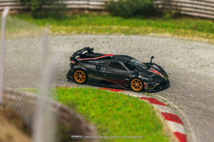 Tarmac Works 1/64 Pagani Imola Matt Black Carbon Fiber - GLOBAL64