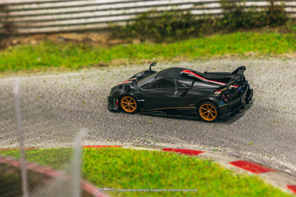 Tarmac Works 1/64 Pagani Imola Matt Black Carbon Fiber - GLOBAL64