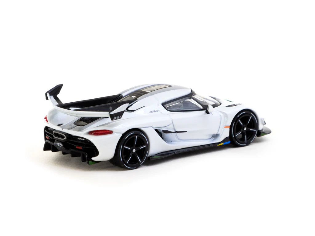 Tarmac Works 1/64 Koenigsegg Jesko Attack White with Tarmac Cards - Lamley Special Edition - GLOBAL64