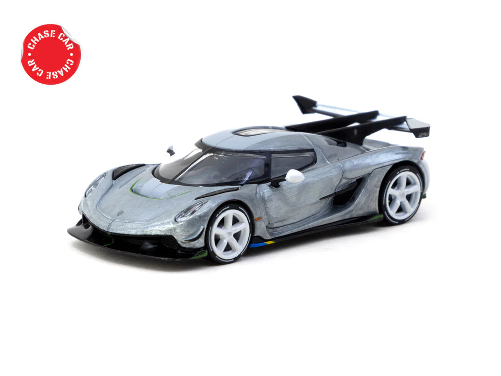 Tarmac Works 1/64 Koenigsegg Jesko Attack White with Tarmac Cards - Lamley Special Edition - GLOBAL64